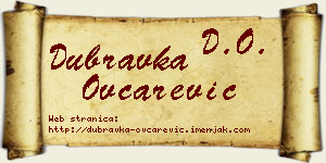 Dubravka Ovčarević vizit kartica